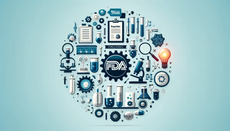 DALL·E 2024-06-12 12.15.42 - A banner image for the blog post title 'The Impact of FDA Regulations on Laboratory Innovation_ Strategies for Success'